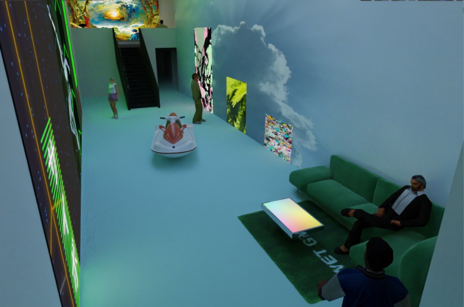 new gallery exit